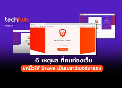 6 เหตุผล ที่คนท่องเว็บ ยกนิ้วให้ Brave เป็นเบราว์เซอร์มาแรง.